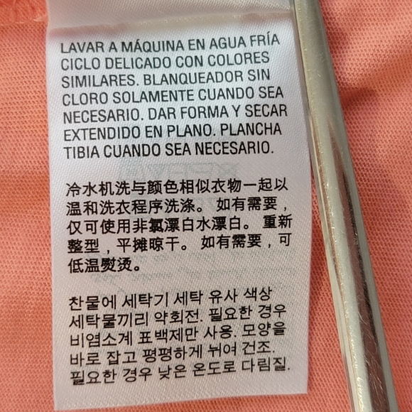 KAREN SCOTT Womens Plus 0X Solid Coral - Picture 11 of 13